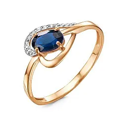 Кольцо Золото 585, Топаз 1401308 1 6 1