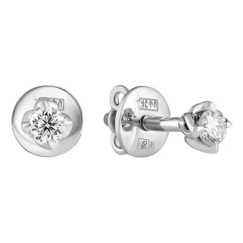 Серьги пусеты-гвоздики, Золото 585, 83-42E61589-F0DD