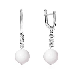 Серьги, Серебро 925, Опал 2340340830л