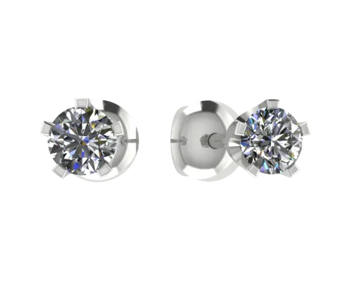 Серьги пусеты-гвоздики, Серебро 925, 1025212-01210