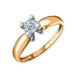 Кольцо Золото 585, Фианит 01-117233 Кольцо Золото 585, Фианит 01-117233