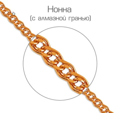 Браслет цепочный Золото 585  БПНН20512060