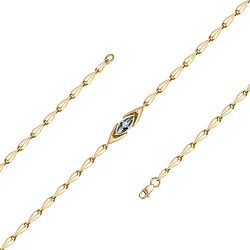 Браслет фантазийный Золото 585 
 , Топаз Бр122-5006-18Т