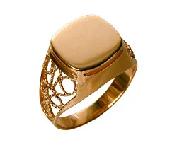 Кольцо мужское (печатка). Золото 585 1201635500  