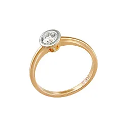 Кольцо Золото 585, Бриллиант 06-41R07017-F6DD Кольцо Золото 585, Бриллиант 06-41R07017-F6DD