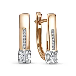 Серьги, Золото 585, Бриллиант 5-5815-103-2К Серьги, Золото 585, Бриллиант 5-5815-103-2К