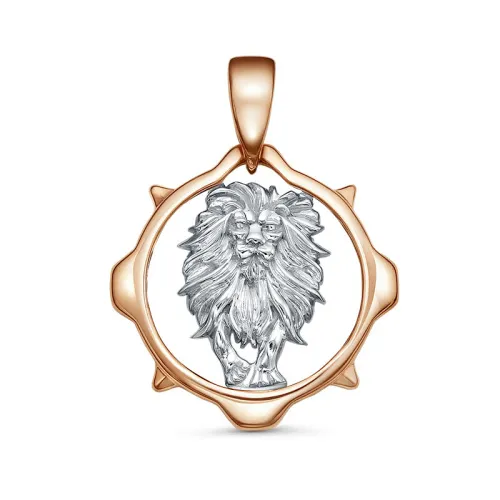 Подвеска знак зодиака Лев 23.07-22.08, Золото 585, 3703000 1 1лев