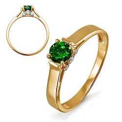 Кольцо Золото 585, Кварц 313257 Кольцо Золото 585, Кварц 313257