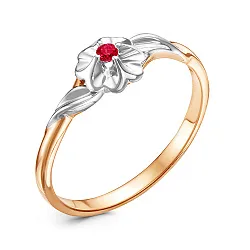 Кольцо Золото 585, Рубин 5-2522-103-1К-Руб Кольцо Золото 585, Рубин 5-2522-103-1К-Руб