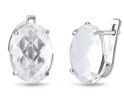Серьги, Серебро 925, Хрусталь горный 656183