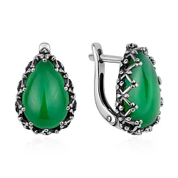 Серьги, Серебро 925, Агат 2310396407-60
