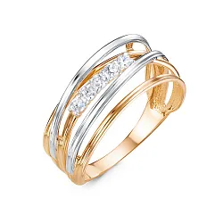 Кольцо Золото 585, Фианит 1105412 Кольцо Золото 585, Фианит 1105412