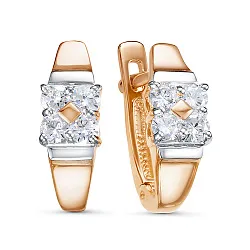Серьги, Золото 585, Фианит 2433907 1 1 1 Серьги, Золото 585, Фианит 2433907 1 1 1