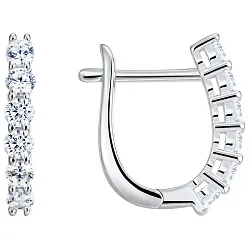 Серьги, Серебро 925, Фианит LLE 619