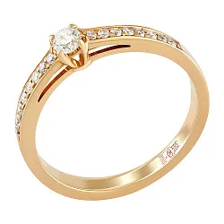 Кольцо Золото 585, Бриллиант 36-41R00672-F2DD Кольцо Золото 585, Бриллиант 36-41R00672-F2DD