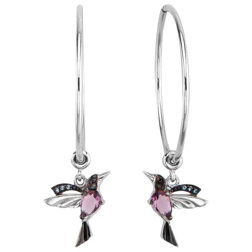 Конго/серьги-кольца,  Серебро 925 , AE 10