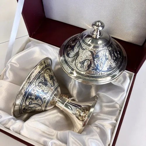 420387 Икорница,  Серебро 875 420387 Икорница,  Серебро 875