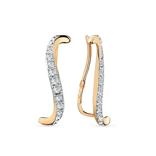 Серьги, Золото 585, 002-0679-0001-011