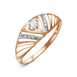 Кольцо Золото 585, Фианит 1260307 1 1 1 Кольцо Золото 585, Фианит 1260307 1 1 1