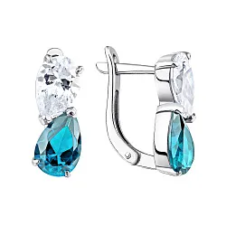 Серьги, Серебро 925, Топаз 2340071866-73