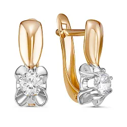 Серьги, Золото 585, Фианит 2362807 1 1 1