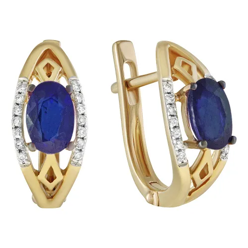 Серьги, Золото 585, 65-41E01059-S0DDSA