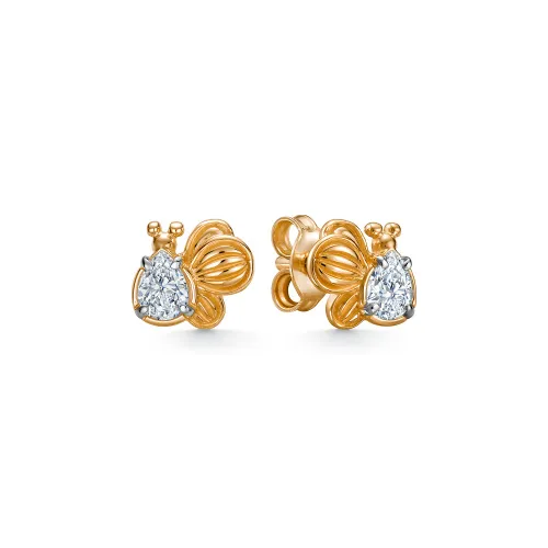 Серьги пусеты-гвоздики, Золото 585, 04-62-0688-00