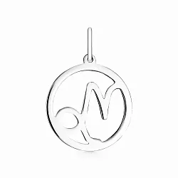 Подвеска знак зодиака Козерог 22.12-19.01, Серебро 925 1-00020 Подвеска знак зодиака Козерог 22.12-19.01, Серебро 925 1-00020