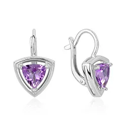 Серьги, Серебро 925, Аметист 2340065542
