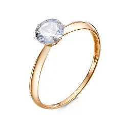 Кольцо Золото 585, Фианит 1101513 Кольцо Золото 585, Фианит 1101513