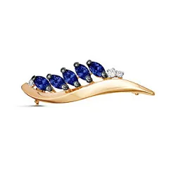 Брошь Золото 585, Прочие вставки 360912  Брошь Золото 585, Прочие вставки 360912