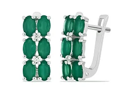 Серьги, Серебро 925, Агат 658142