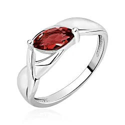 Кольцо Серебро 925, Гранат 1340155498