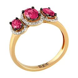 Кольцо Золото 585, Рубин 36-41R01375-S0DDRU Кольцо Золото 585, Рубин 36-41R01375-S0DDRU