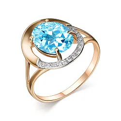 Кольцо Золото 585, Топаз 1454408 1 6 1