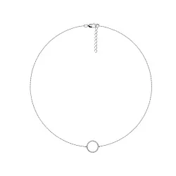 Колье,  Серебро 925, Фианит 8340205077л-9-38