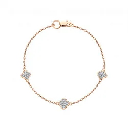 Браслет фантазийный Золото 585 
 , Фианит 6690507 1 1 1