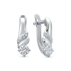Серьги, Серебро 925, Фианит Z2-10552