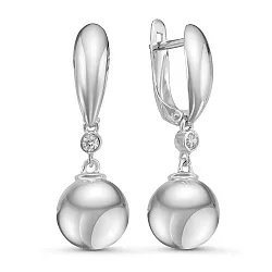 Серьги, Серебро 925, Фианит с126896