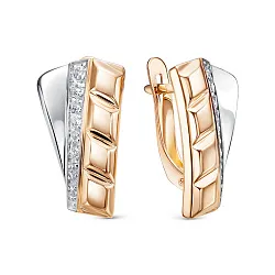 Серьги, Золото 585, Фианит 1208180