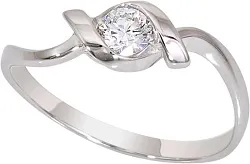 Кольцо Золото 585, Бриллиант 262121ю