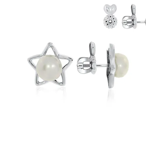 Серьги пусеты-гвоздики, Серебро 925, П340050889-1