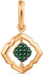 Подвеска фантазийная,  Золото 585, Фианит Т132035506