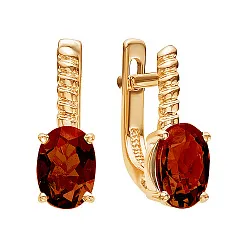 Серьги, Золото 585, Гранат С120-3780Гр Серьги, Золото 585, Гранат С120-3780Гр