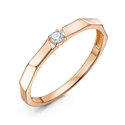 Кольцо Золото 585, Фианит 1108342 Кольцо Золото 585, Фианит 1108342
