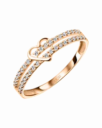 Кольцо Золото 585, Фианит КольцоКЛ-63 Кольцо Золото 585, Фианит КольцоКЛ-63