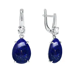Серьги, Серебро 925, Лазурит 2340470502