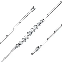 Браслет фантазийный Золото 585 
 , Бриллиант Бр210-041-19