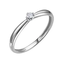 Помолвочное кольцо,  Золото 585, Бриллиант К212-7508