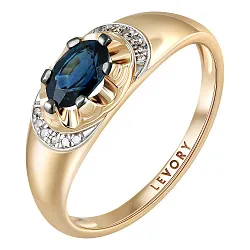 Кольцо Золото 585, Сапфир 65-41R01116-S0DDSA Кольцо Золото 585, Сапфир 65-41R01116-S0DDSA